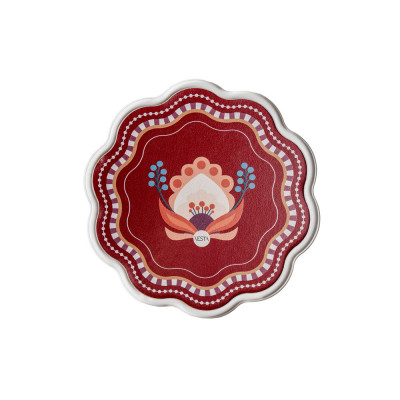 Vesta Sottobottiglia con base in ecopelle Colore: Bordeaux