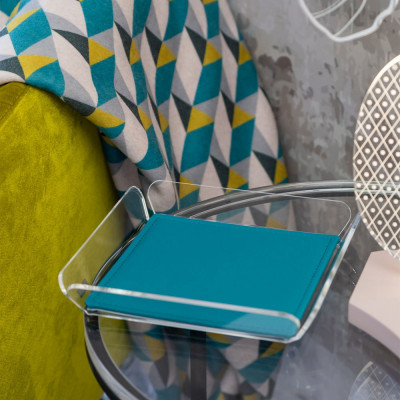  Vesta - Anything - Svuotatasche in plexiglass con cuscino in ecopelle - SKU: 11500/ 