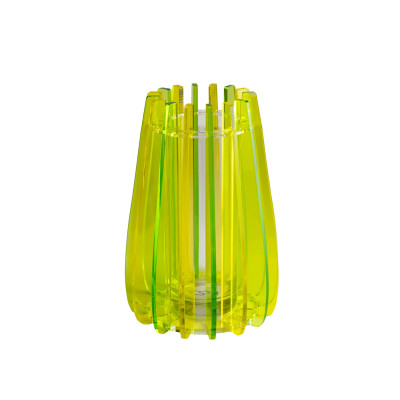 Vesta Iride Vaso piccolo da arredo moderno in plexiglass Colore: Verde