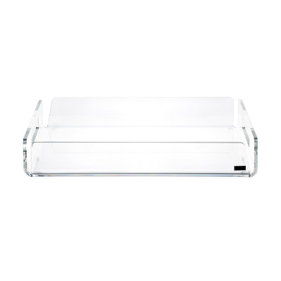 Vesta Like Water Vassoio quadrato piccolo in plexiglass dal design moderno ed elegante Colore: Trasparente
