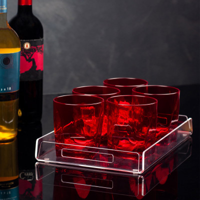  Vesta - Like Water - Vassoio rettangolare piccolo in plexiglass dal design moderno ed elegante - SKU: 01004 