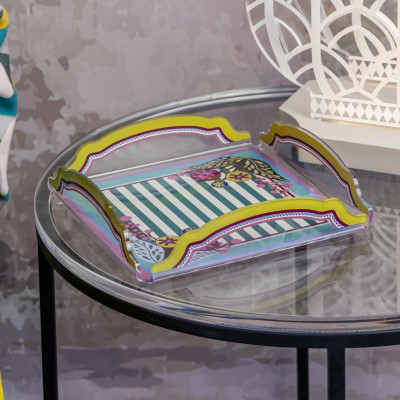  Vesta - Bucarest - Vuota tasche in plexiglass dal design moderno ed elegante - Colore: Azzurro - SKU: 03792DAN 