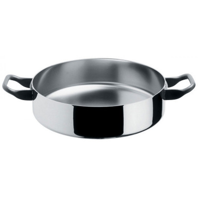 Alessi - La Cintura di Orione - Casseruola Bassa in Trilamina 28" - Colore: Acciaio - SKU: 90102/28T 