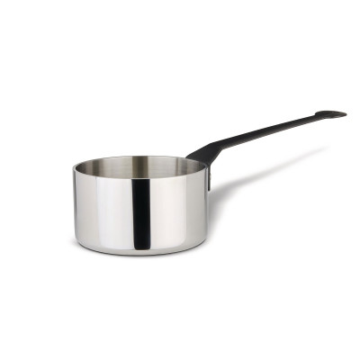  Alessi - La Cintura di Orione - Casseruola Manico Lungo in Trilamina 14" - Colore: Acciaio - SKU: 90105/14T 