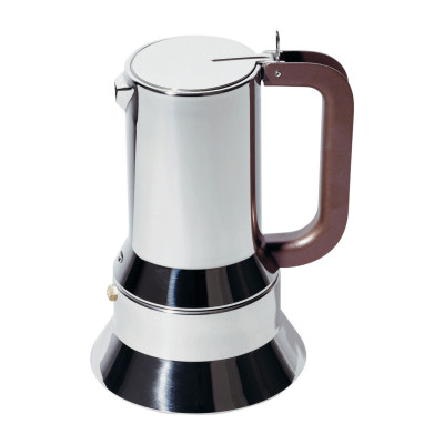  Alessi - Caffettiera Moka con Fondo Magnetico - Colore: Acciaio - SKU: 9090/M 