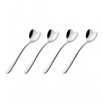  Alessi - Set 4 Cucchiaini da caffè - Colore: Acciaio - SKU: AMMI08SET 