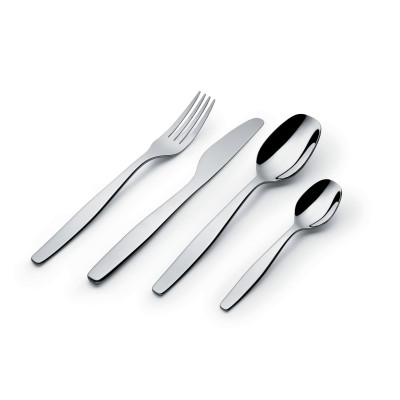  Alessi - Itsumo - Servizio di posate Set 24pz in acciaio inox - Colore: Acciaio - SKU: ANF06S24 