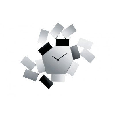 Alessi - La Stanza dello Scirocco - Orologio da parete - Colore: Acciaio - SKU: MT19
