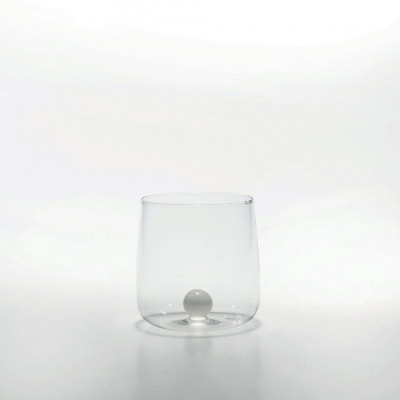 Zafferano Bilia Set 6pz Bicchiere per acqua in vetro dal design moderno Colore: Bianco
