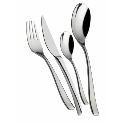  Bugatti - Posate per la tavola set 24pz in acciaio inox lucido linea "Amalfi" - SKU: IN-073F50MB 