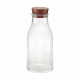 Caraffa in vetro cristallino con tappo in silicone