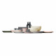 Set di 4 pezzi piatti piani in ceramica stoneware dalle linee moderne