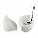 Set per mozzarella composto da contenitore e mestolo forato