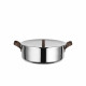 Casseruola bassa due manici in acciaio inossidabile fondo magnetico diametro 24"