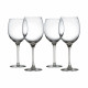 Set di 4 bicchieri per vini bianchi in vetro cristallino