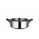 Casseruola bassa due manici in acciaio inossidabile fondo magnetico diametro 24"