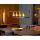 Lampada a sospensione con 4 lampadine struttura in metallo dal design moderno