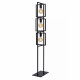 Piantana a 3 lampadine con struttura in metallo dalle linee moderne ed eleganti