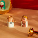 Set di due statuine in porcellana decorate a mano "Angels Band"