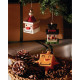 Decorazione natalizia in vetro soffiato "Santa Cube"