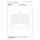 Lampada da soffitto struttura in metallo paralume in legno dal design moderno
