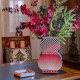 Vaso grande in vetro con coprivaso in plexiglass