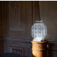 Lampada da tavolo media ricaricabile a LED in plexiglass dal design moderno