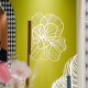 Lampada da terra in plexiglass dal design moderno con luce a LED
