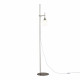 Piantana in stile moderno con struttura in metallo con altezza regolabile