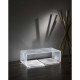 Lampada da terra a LED grande in plexiglas in stile moderno versione Flots