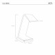 Lampada da tavolo a LED in plexiglas dal design moderno Stardust
