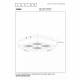 Faretto in alluminio dal design moderno con 4 diffusori LED orientabili