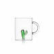 Mug in vetro con catus