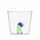 Ichendorf Bicchiere in vetro tumbler con alfabeto fiorito lettera "K"