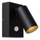Applique da esterno in alluminio diffusore orientabile e sensore di movimento
