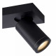Faretto moderno in alluminio LED dimmerabile con triplo diffusore orientabile