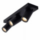 Faretto moderno in alluminio LED dimmerabile con triplo diffusore orientabile