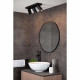 Faretto moderno in alluminio LED dimmerabile con triplo diffusore orientabile