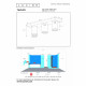 Faretto moderno in alluminio LED dimmerabile con triplo diffusore orientabile