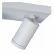 Faretto moderno in alluminio LED dimmerabile con triplo diffusore orientabile