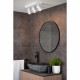 Faretto moderno in alluminio LED dimmerabile con triplo diffusore orientabile