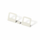 Appendiabiti da parete lineare in stile moderno con 2 ganci