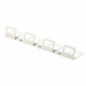 Appendiabiti da parete lineare in stile moderno con 4 ganci