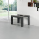 Consolle di design allungabile con struttura in acciaio e 4 ante