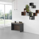 Consolle di design allungabile con struttura in acciaio e 4 ante