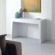 Consolle di design allungabile con struttura in acciaio e 4 ante