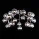Lampadario da soffitto con bocce in vetro soffiato dalle linee moderne