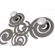 Ganci appendiabiti da parete con cerchi in metallo di design moderno