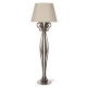 Piantana - Lampada da terra in metallo di design moderno con paralume in tessuto