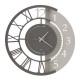 Orologio da parete grande doppia numerazione in metallo dalle linee moderne